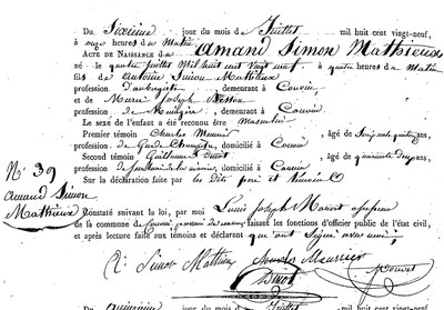 MATHIEUX Amand Simon