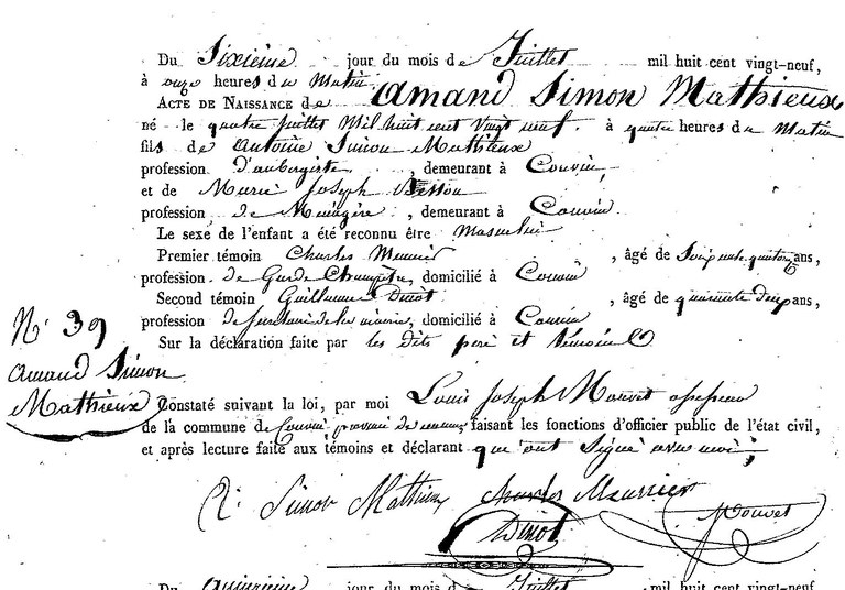 MATHIEUX Amand Simon