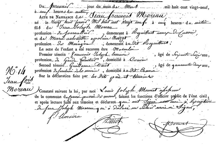 MOREAU Jean François