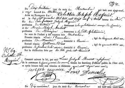 REGNIER Célestin Joseph
