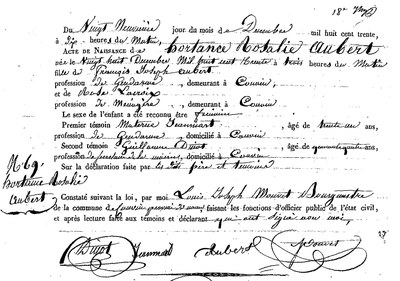 AUBERT Hortence Rosalie