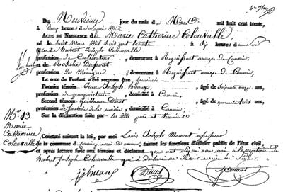 COLLONVAL Marie Catherine