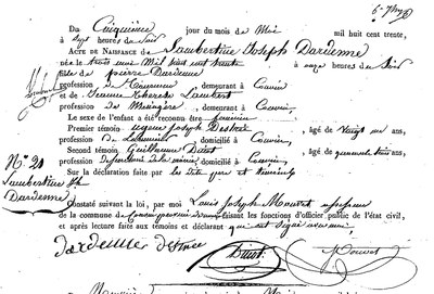 DARDENNE Lambertine Joseph