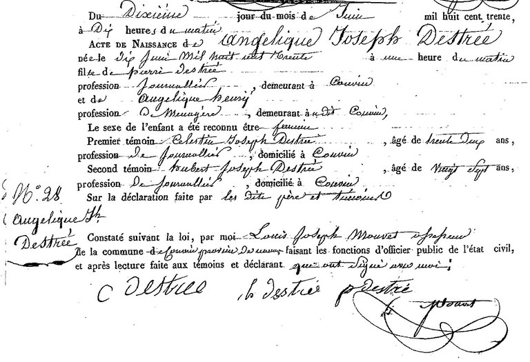 DESTREE Angélique Joseph