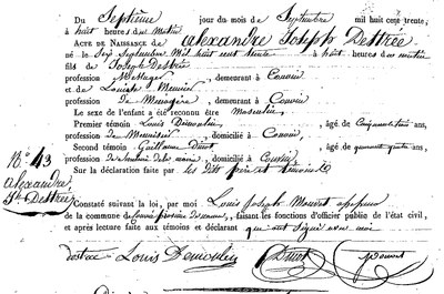 DESTREE Alexandre Joseph