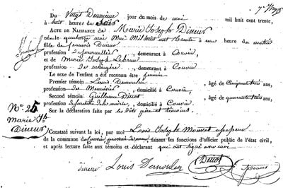 DINEUR Marie Joseph