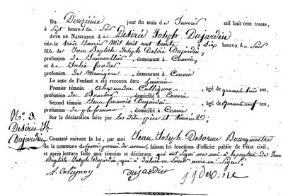 DUJARDIN Désirée Joseph