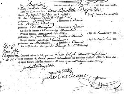 DUJARDIN Jean Baptiste