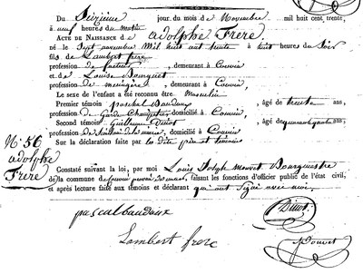 FRERE Adolphe