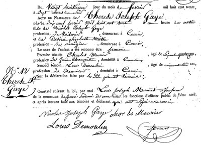 GAYE Thérèse Joseph
