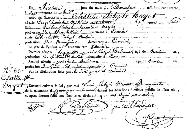 HAYOT Célestine Joseph