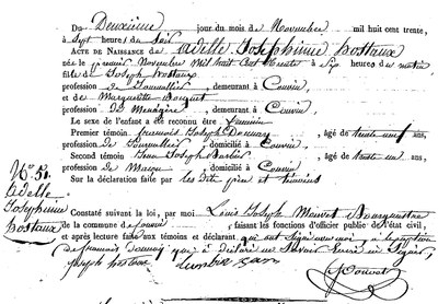 HOSTAUX Adèle Joséphine