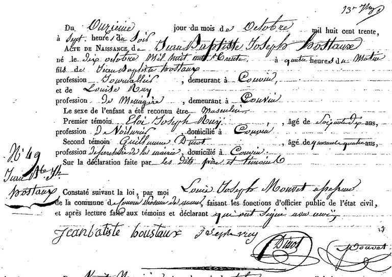 HOSTAUX Jean Baptiste Josephs