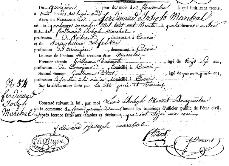 MARECHAL Ferdinand Joseph