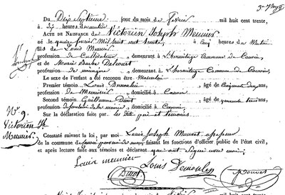 MEUNIER Victoirien Joseph