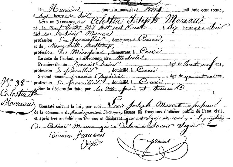 MOREAU Célestine Joseph