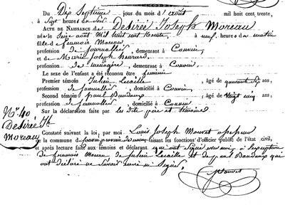 MOREAU Désirée Joseph