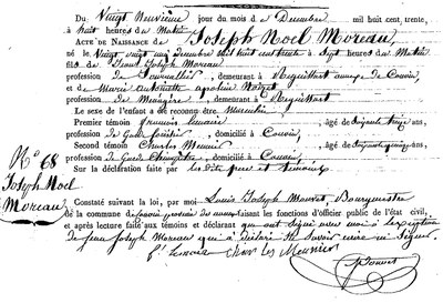 MOREAU Joseph Noel