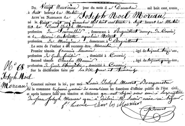 MOREAU Joseph Noel
