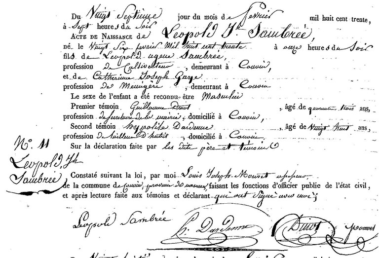 SAMBREE Léopolde Joseph