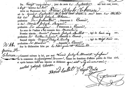 THERON Pierre Joseph