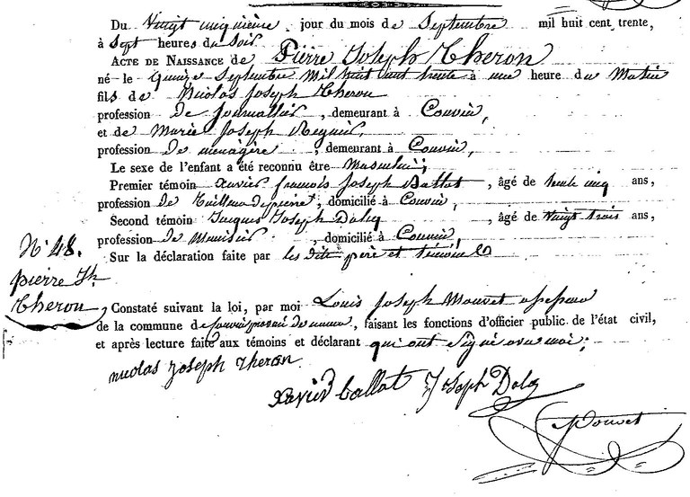 THERON Pierre Joseph