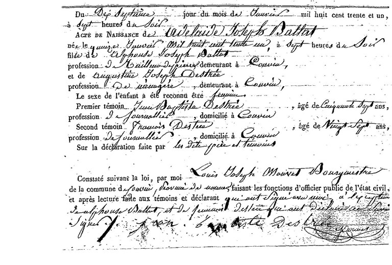 BALLAT Adélaide Joseph