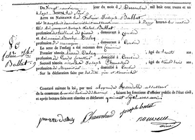 BALLAT Félicie Joseph