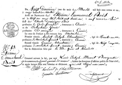 BOIS Etienne Emmanuel