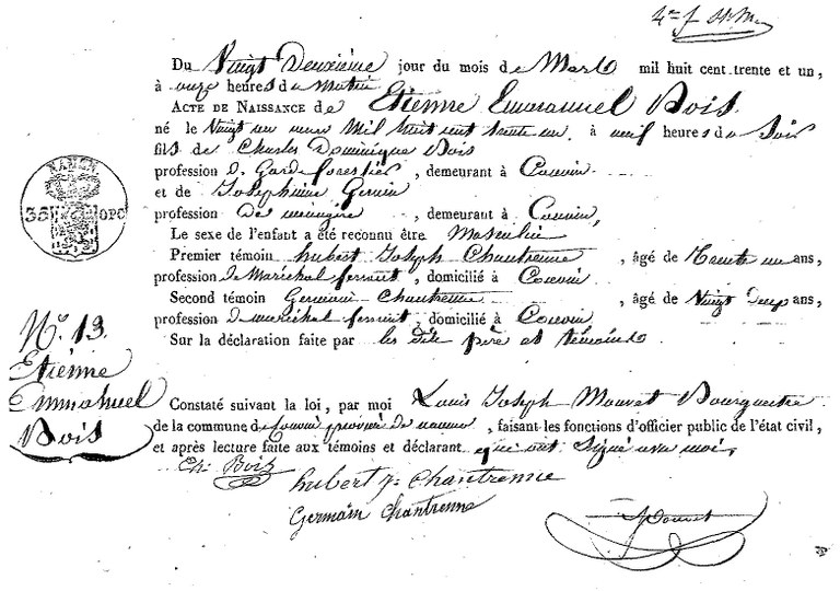 BOIS Etienne Emmanuel