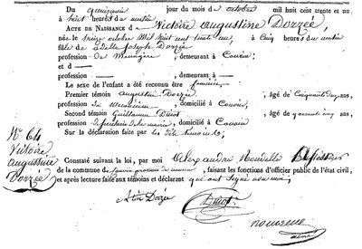 DORZEE Victoire Augustine