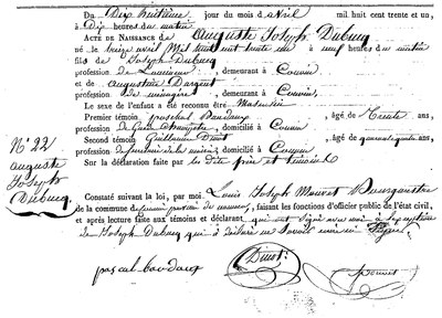 DUBUCQ Auguste Joseph