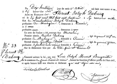 DUBUCQ Florent Joseph