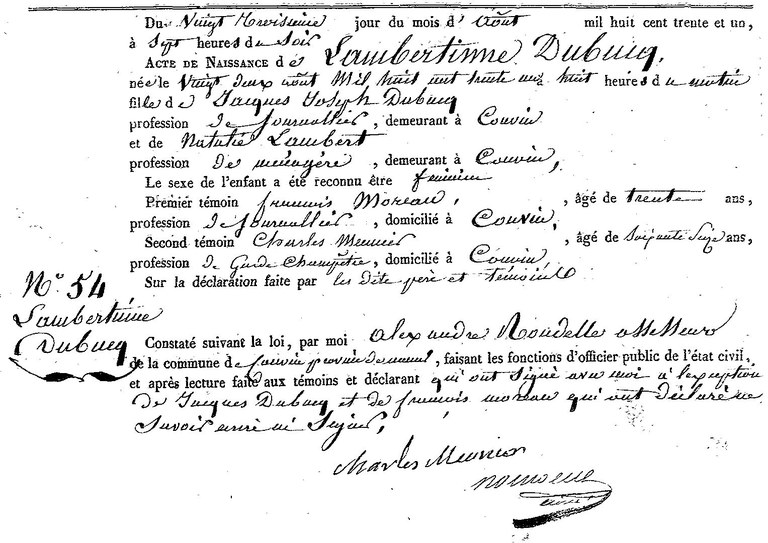 DUBUCQ Lambertine