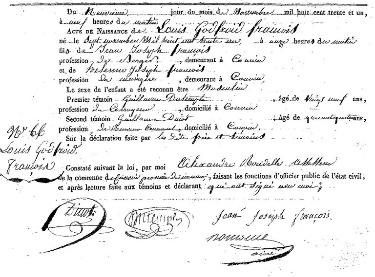 FRANCOIS Louis Godfroid