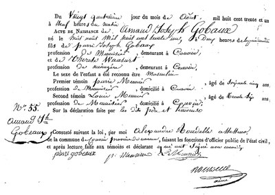 GOBAUX Amand Joseph