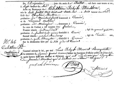 MASSON Célestine Joseph