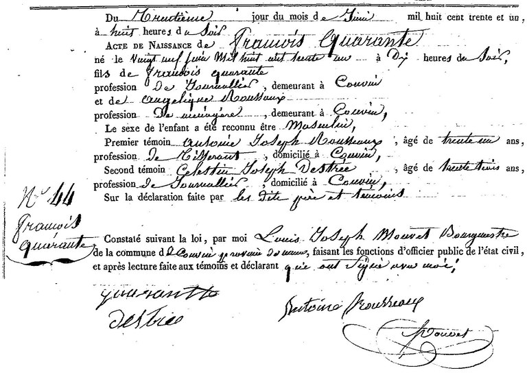 QUARANTE François