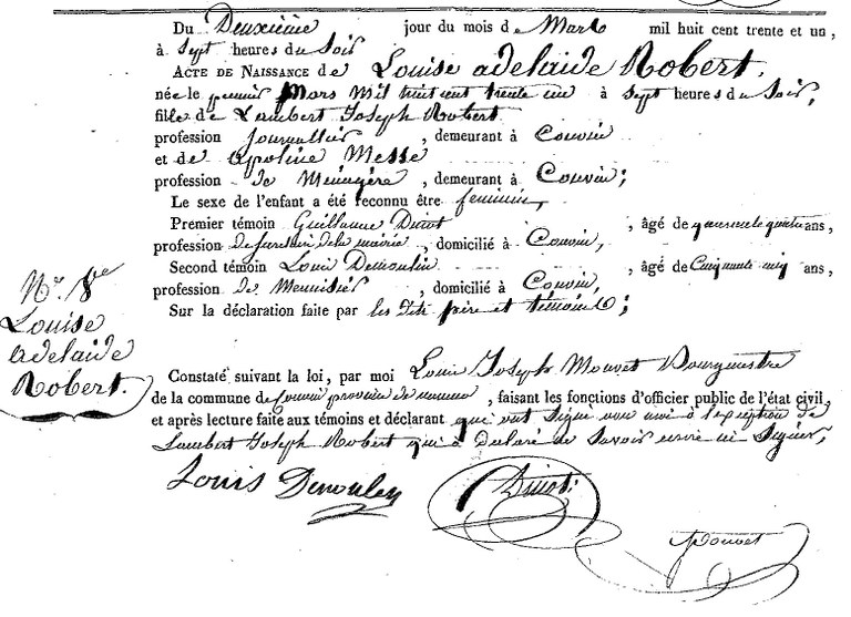 ROBERT Louise Adélaide