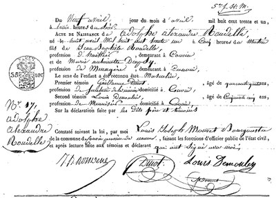 RONDELLE Adolphe Alexandre