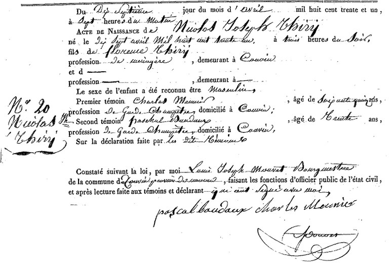 THIRY Nicolas Joseph