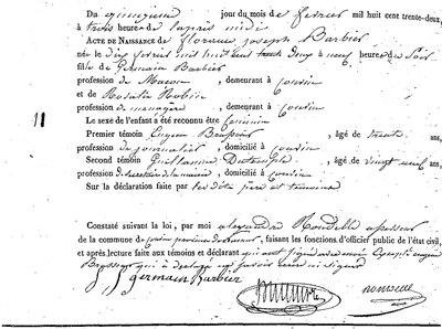 BARBIER Florence Joseph
