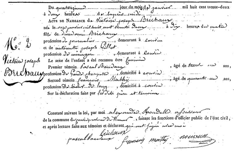 BRICHAUX Victoire Joseph