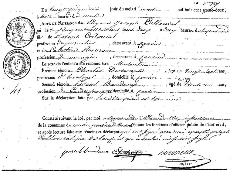 COLLONVAL Eugénie Joseph