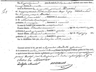 DESTREE Augustin Joseph