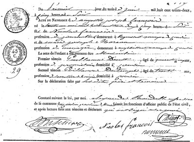FRANCOIS Augustin Joseph