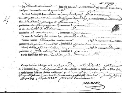 FRANCOIS Germain Joseph