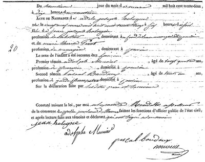 HOLOGNE Adèle Joseph