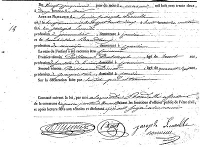 LECAILLE Louise Joseph