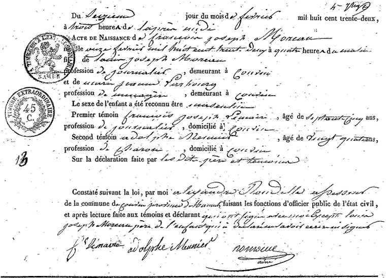 MOREAU François Joseph